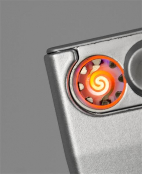 Atomic USB-Feuerzeug im Kreditkartenformat schwarz